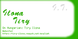 ilona tiry business card